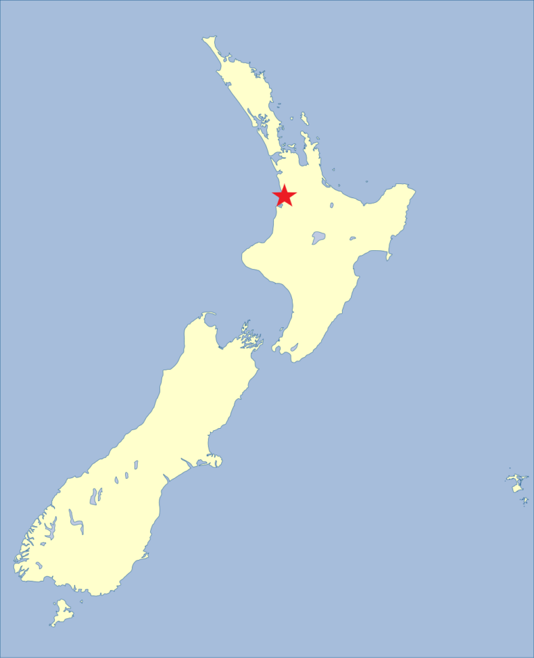 NZ Map - Raglan